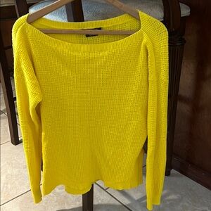 VTG LAUREN RALPH LAUREN DENIM Bright Yellow Sweater💛